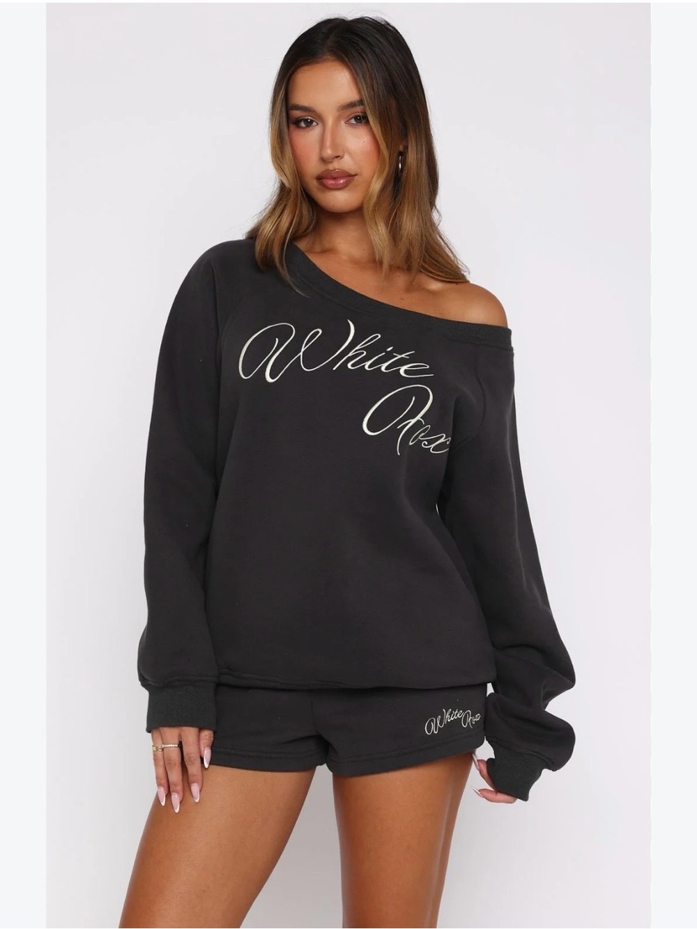 White Fox sweatshirt S/M